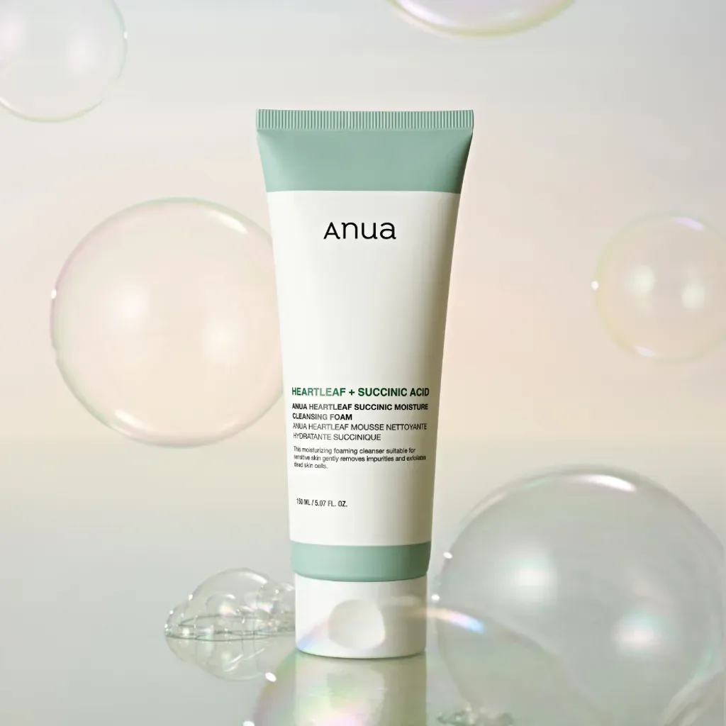 Anua - Heartleaf Succinic Moisture Cleansing Foam 150ml - Image 2