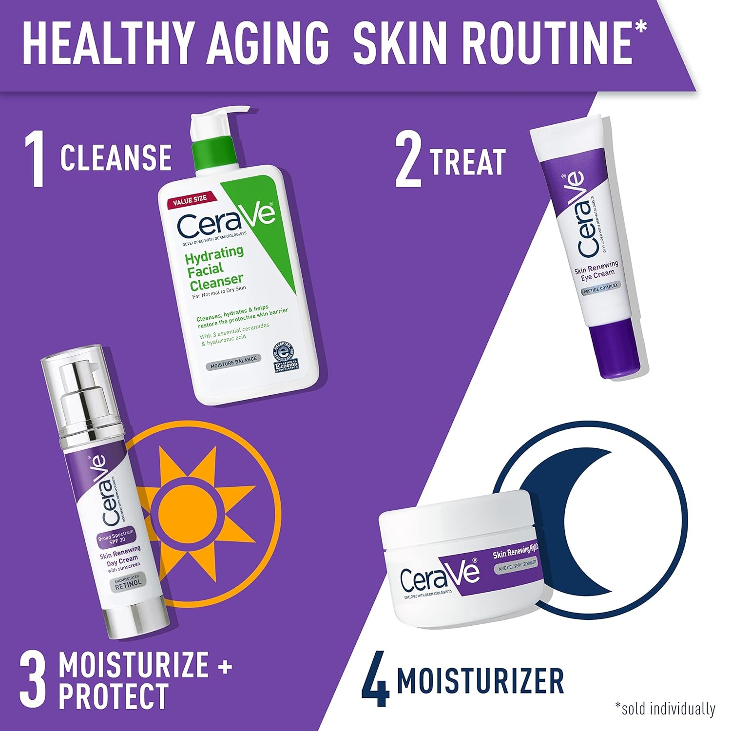 CeraVe Skin Renewing Eye Cream For Wrinkles, Under Eye Cream 14.2g - Image 4